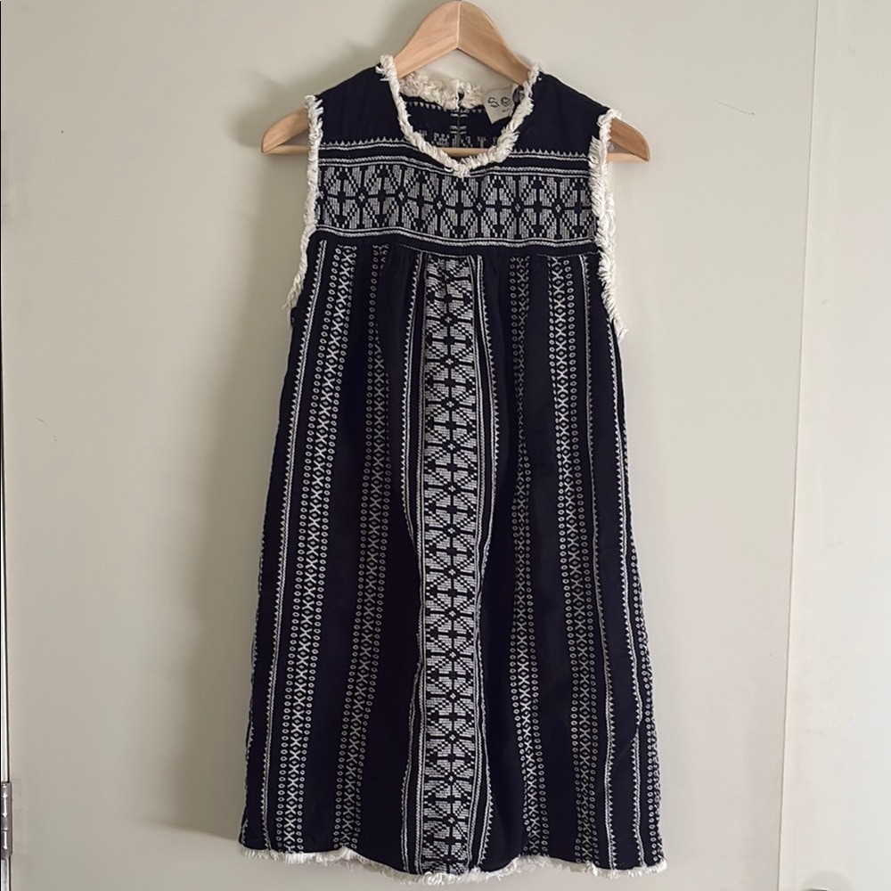 Sea New York Black and White Mini Dress